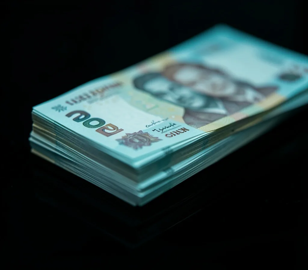 Türk lirası banknot makro çekimi