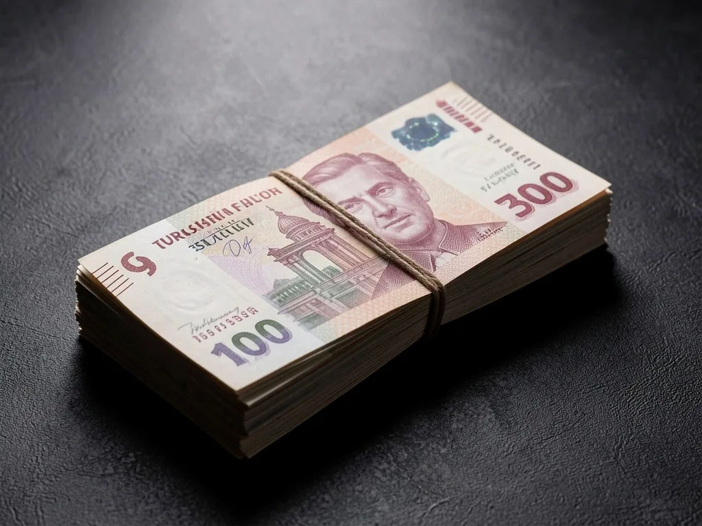 Türk lirası banknot makro çekimi