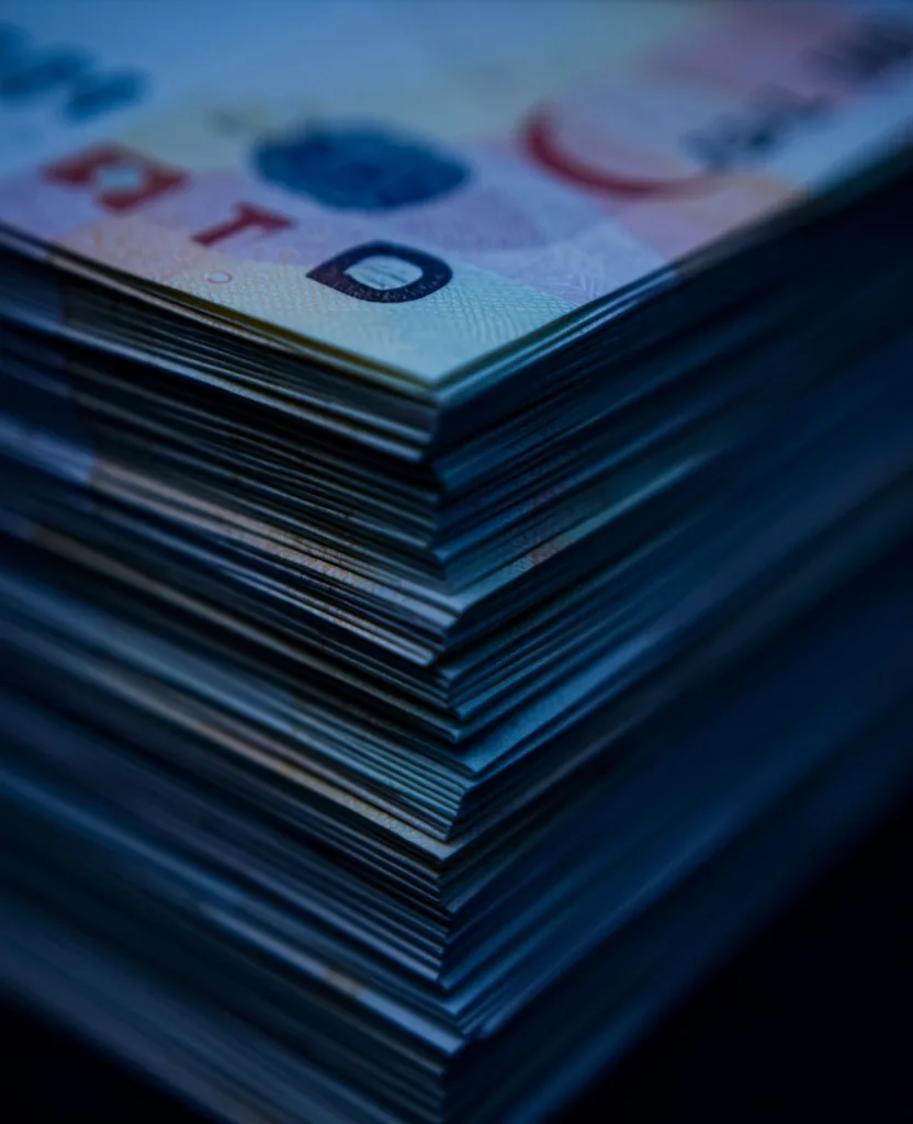Banknot detay makro çekim
