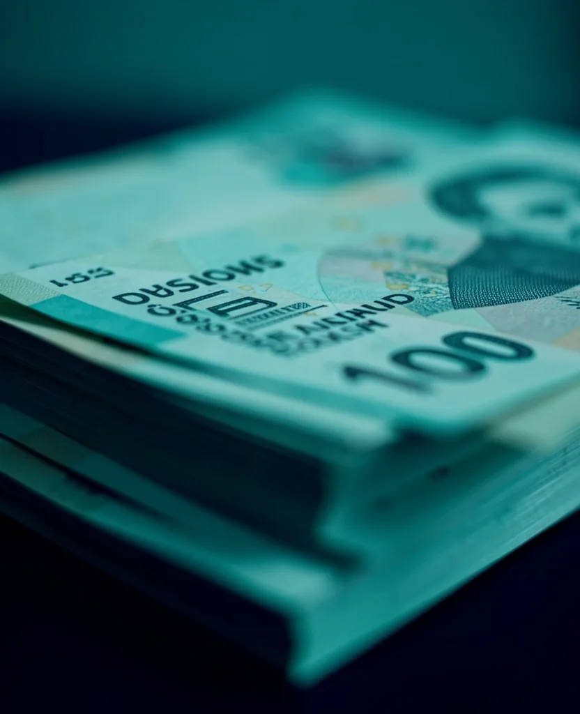 Türk Lirası banknot detay makro çekim